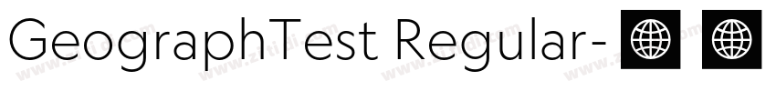 GeographTest Regular字体转换